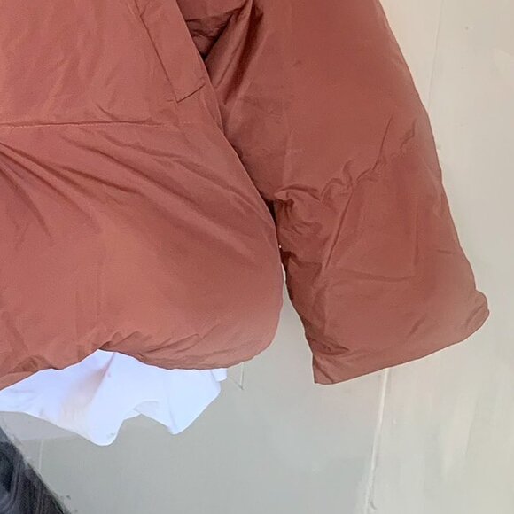 Oversized Puffer Jacket Mauve Pink Bubble Coat - Picture 4 of 4